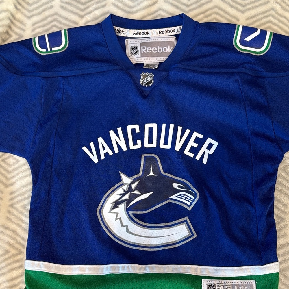 Reebok Vancouver Blue Hockey Jersey
